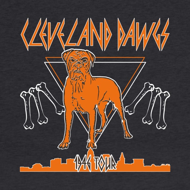 Cleveland Browns Rock Concert Tee by InkStreet Tees